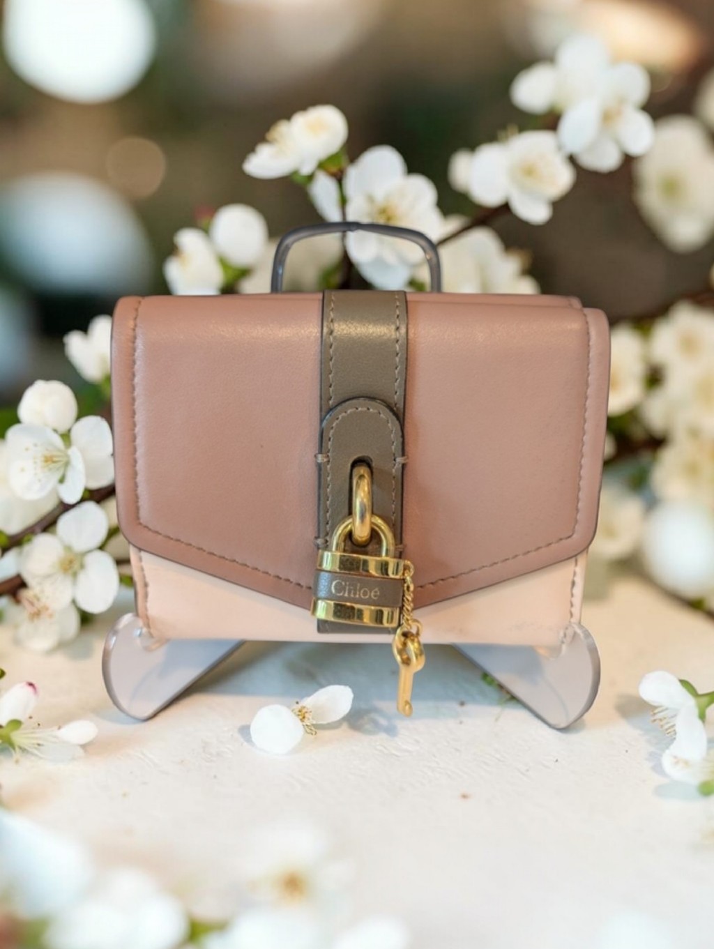 Chloe Small Tri-Fold Aby Wallet In Three Colors